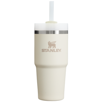 Insulated Travel The Quencher H2.0 Flowstate Tumbler  | Stanley Create D329E - Double-Wall Vacuum Insulated Travel Tumbler with Straw Detail