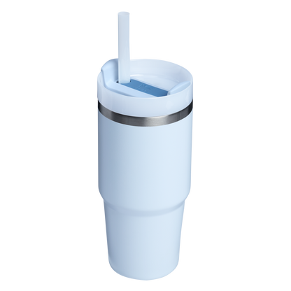 Insulated Travel The Quencher H2.0 Flowstate Tumbler  | Stanley Create D329E - Double-Wall Vacuum Insulated Travel Tumbler with Straw Detail