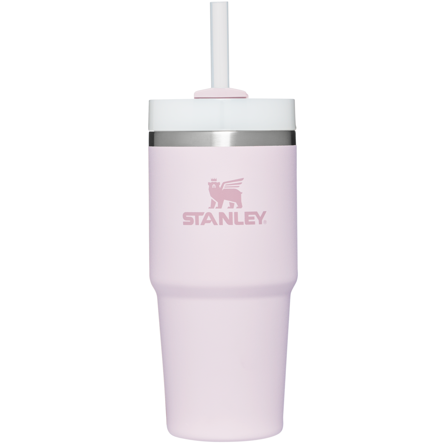 Insulated Travel The Quencher H2.0 Flowstate Tumbler  | Stanley Create D329E - Double-Wall Vacuum Insulated Travel Tumbler with Straw Detail