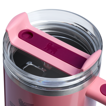 Splash-Resistant FlowState The Quencher H2.0 Flowstate Tumbler D050X - FlowState 3-Position Lid Insulated Travel Mug Detail