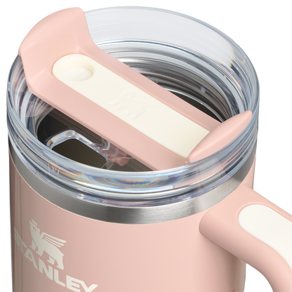 Insulated Travel The Quencher H2.O Flowstate Tumbler with Handle | Stanley Create D309N - Double-Wall Vacuum Insulated Travel Tumbler with Straw Detail