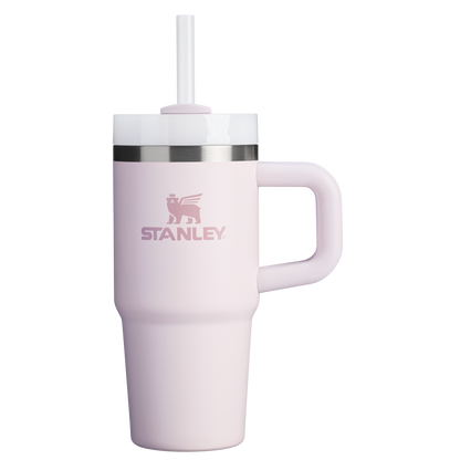 Insulated Travel The Quencher H2.O Flowstate Tumbler | Stanley Create D291F - Double-Wall Vacuum Insulated Travel Tumbler with Straw - Rose Quartz 2.0
