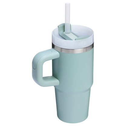 Insulated Travel The Quencher H2.O Flowstate Tumbler | Stanley Create D291F - Double-Wall Vacuum Insulated Travel Tumbler with Straw Detail