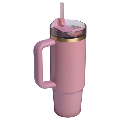 Car-Cup Friendly The Quencher H2.0 Flowstate Tumbler | Stanley Create D331C - FlowState 3-Position Lid Insulated Travel Mug Detail