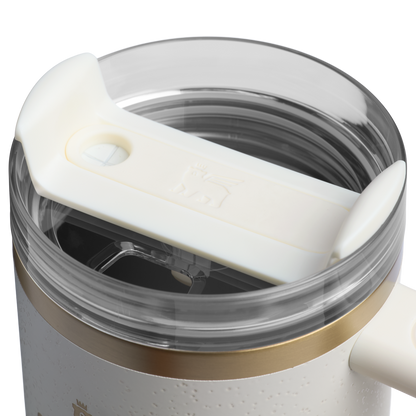 Car-Cup Friendly The Quencher H2.0 Flowstate Tumbler | Stanley Create D331C - FlowState 3-Position Lid Insulated Travel Mug Detail