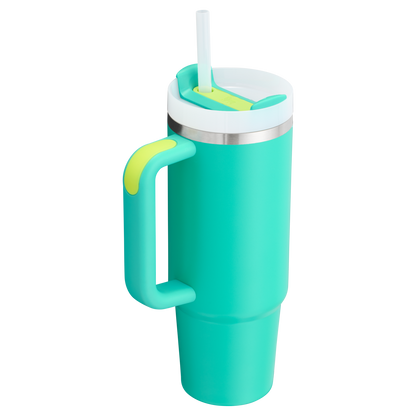 Car-Cup Friendly The Quencher H2.0 Flowstate Tumbler | Stanley Create D331C - FlowState 3-Position Lid Insulated Travel Mug Detail