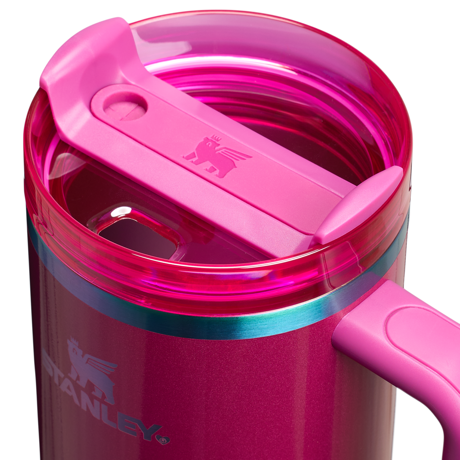 Splash-Resistant FlowState The Quencher H2.0 Flowstate Tumbler D050X - FlowState 3-Position Lid Insulated Travel Mug Detail