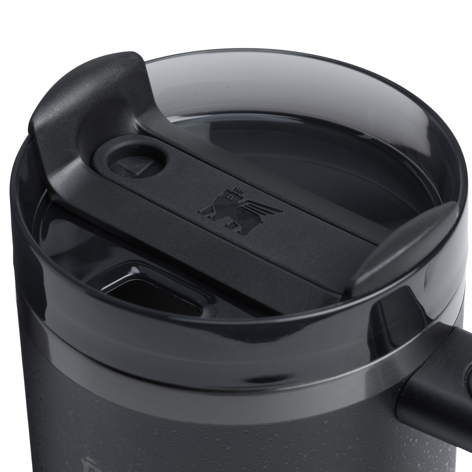 Splash-Resistant FlowState The Quencher H2.0 Flowstate Tumbler  | Stanley Create D332L - FlowState 3-Position Lid Insulated Travel Mug Detail