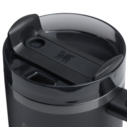 Splash-Resistant FlowState The Quencher H2.0 Flowstate Tumbler  | Stanley Create D332L - FlowState 3-Position Lid Insulated Travel Mug Detail