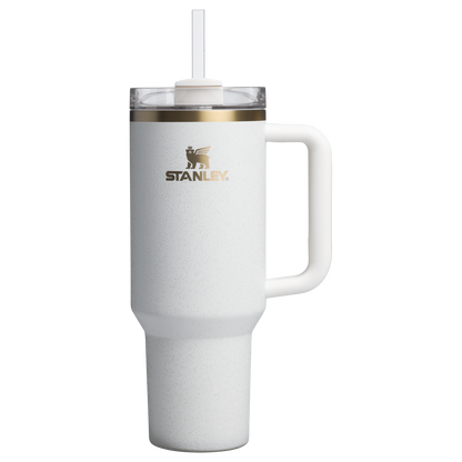 Splash-Resistant FlowState The Quencher H2.0 Flowstate Tumbler D050X - FlowState 3-Position Lid Insulated Travel Mug - Cream Moon