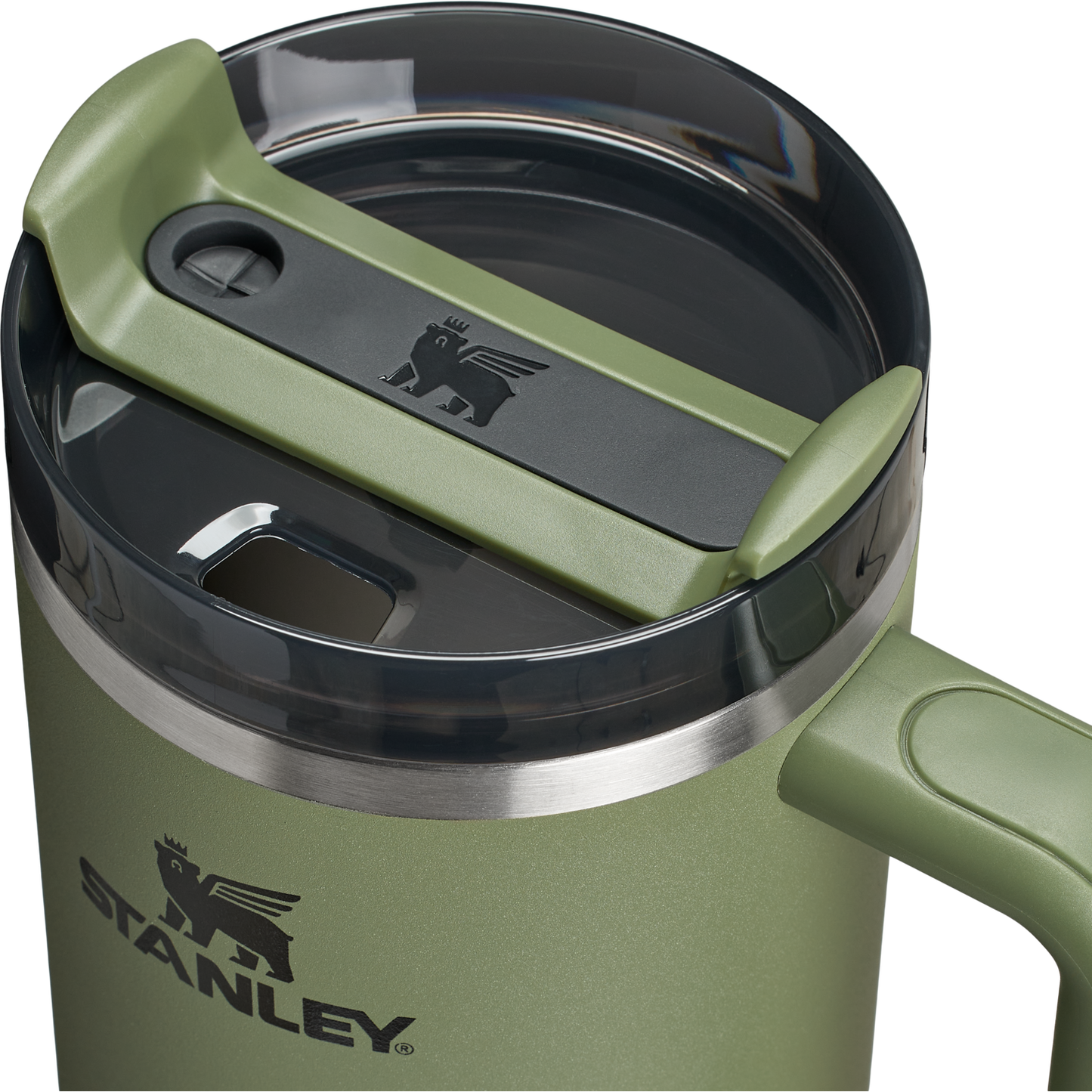 Splash-Resistant FlowState The Quencher H2.0 Flowstate Tumbler D050X - FlowState 3-Position Lid Insulated Travel Mug Detail
