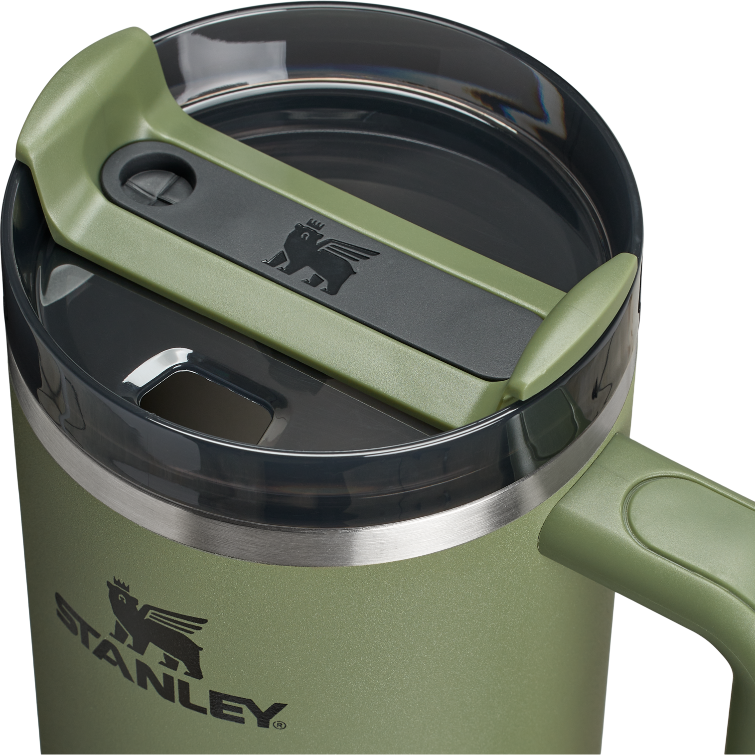 Splash-Resistant FlowState The Quencher H2.0 Flowstate Tumbler D050X - FlowState 3-Position Lid Insulated Travel Mug Detail
