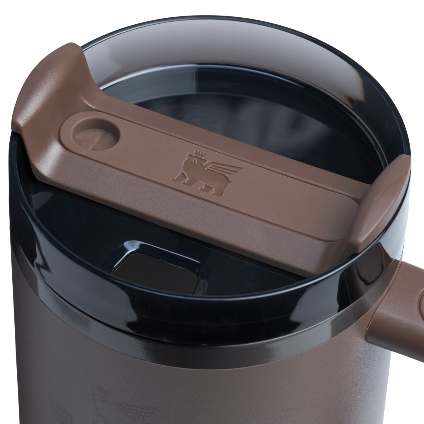 Splash-Resistant FlowState The Quencher H2.0 Flowstate Tumbler  | Stanley Create D332L - FlowState 3-Position Lid Insulated Travel Mug Detail