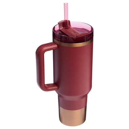 Splash-Resistant FlowState The Quencher H2.0 Flowstate Tumbler  | Stanley Create D332L - FlowState 3-Position Lid Insulated Travel Mug Detail