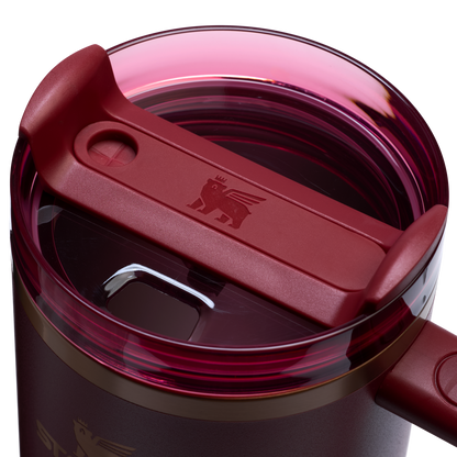 Splash-Resistant FlowState The Quencher H2.0 Flowstate Tumbler  | Stanley Create D332L - FlowState 3-Position Lid Insulated Travel Mug Detail