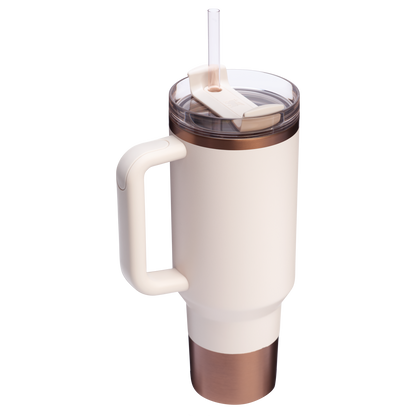 Splash-Resistant FlowState The Quencher H2.0 Flowstate Tumbler  | Stanley Create D332L - FlowState 3-Position Lid Insulated Travel Mug Detail