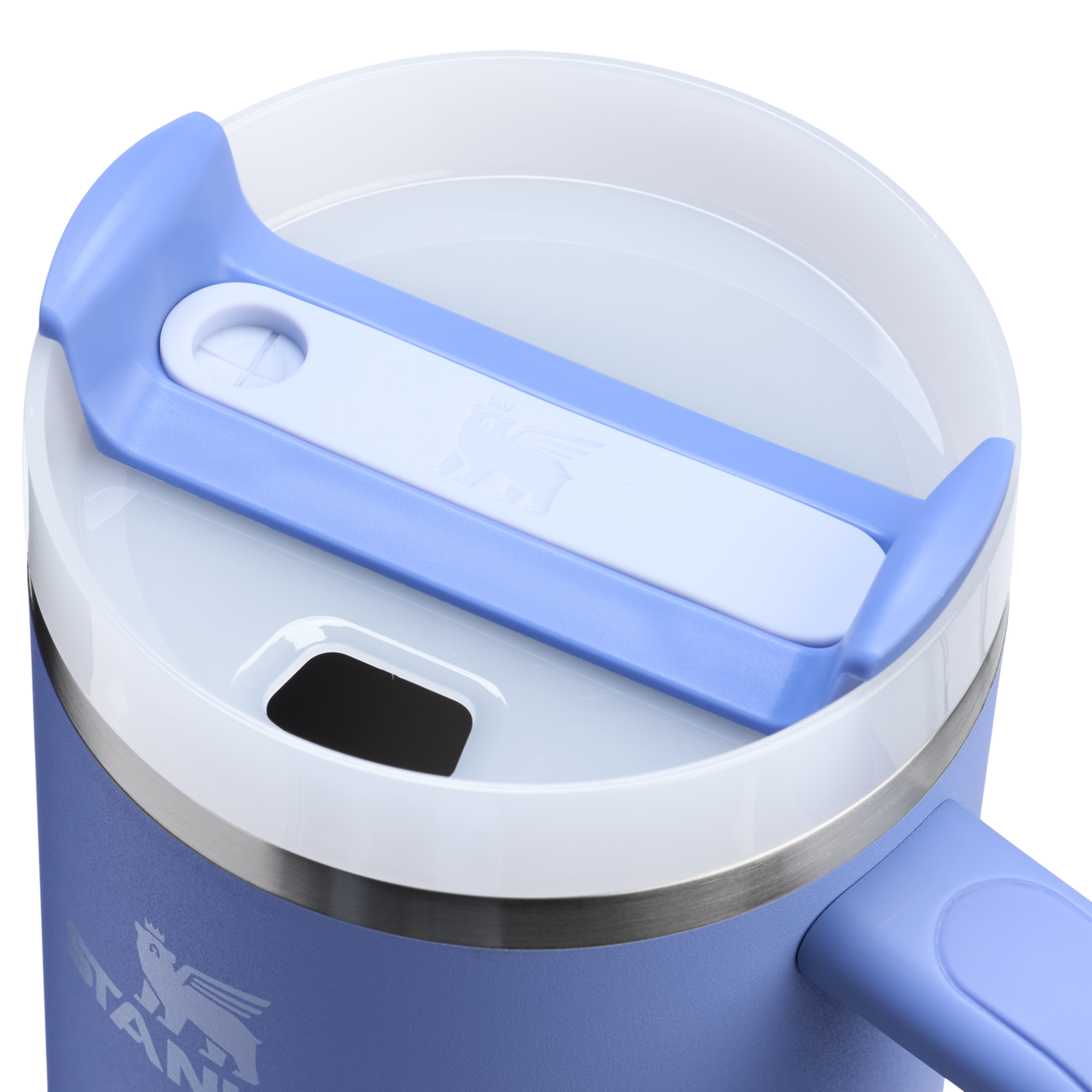 Splash-Resistant FlowState The Quencher H2.0 Flowstate Tumbler  | Stanley Create D332L - FlowState 3-Position Lid Insulated Travel Mug Detail