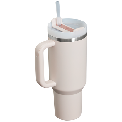 Splash-Resistant FlowState The Quencher H2.0 Flowstate Tumbler  | Stanley Create D332L - FlowState 3-Position Lid Insulated Travel Mug Detail