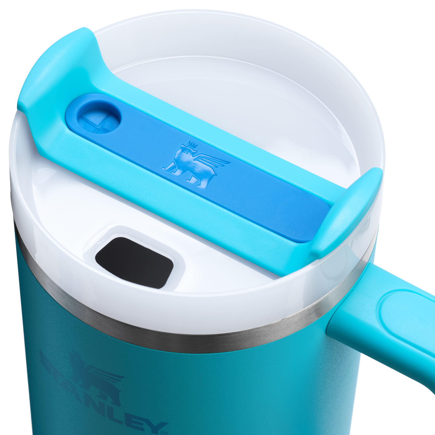 Splash-Resistant FlowState The Quencher H2.0 Flowstate Tumbler D050X - FlowState 3-Position Lid Insulated Travel Mug Detail