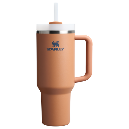Splash-Resistant FlowState The Quencher H2.0 Flowstate Tumbler  | Stanley Create D332L - FlowState 3-Position Lid Insulated Travel Mug - Toast
