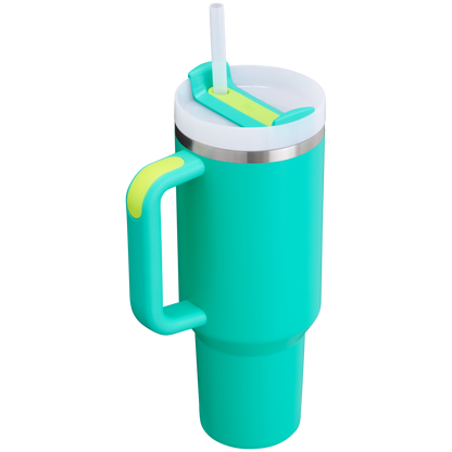Splash-Resistant FlowState The Quencher H2.0 Flowstate Tumbler D050X - FlowState 3-Position Lid Insulated Travel Mug Detail