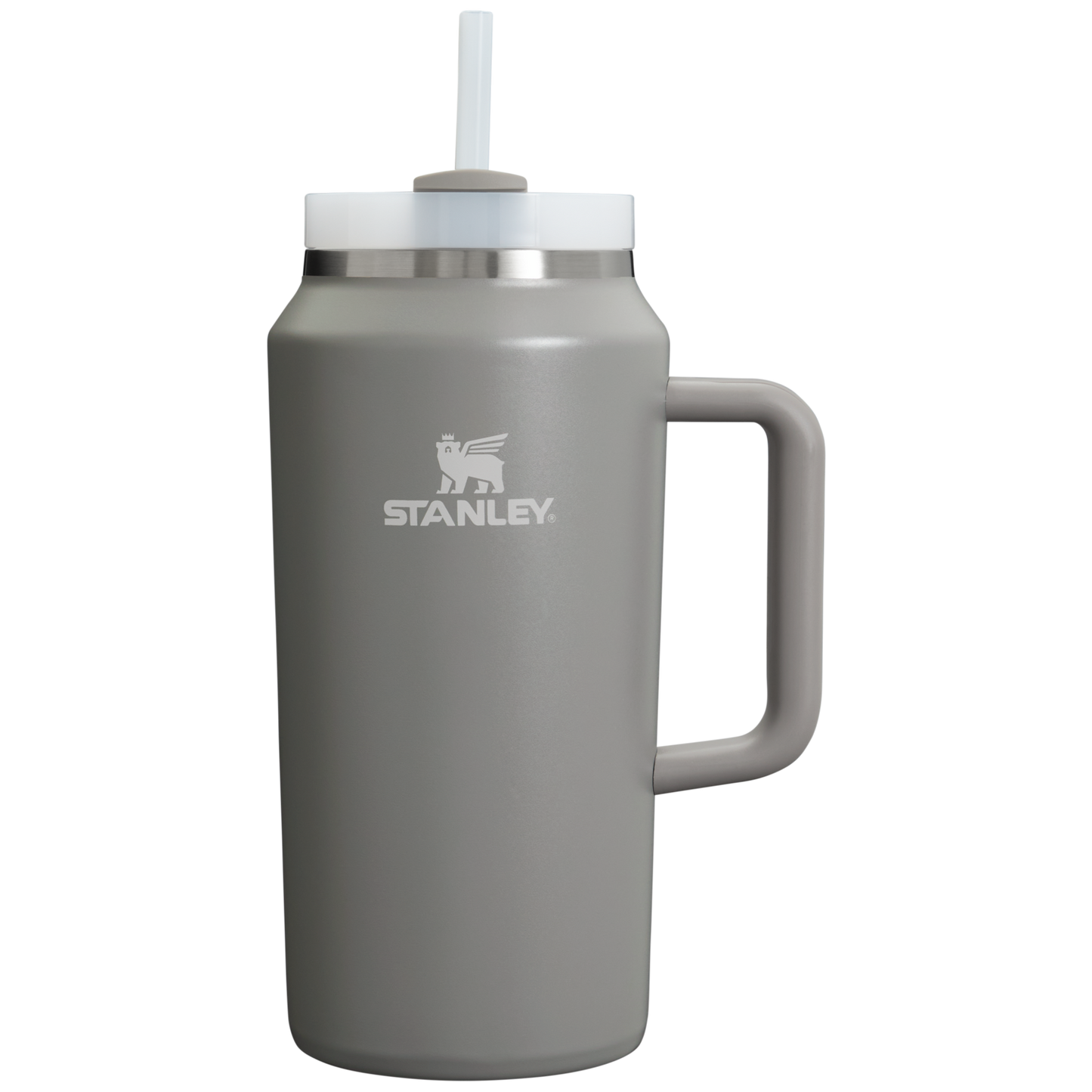 Car-Cup Friendly The Quencher H2.0 Flowstate Tumbler D033Q - Double-Wall Vacuum Insulated Travel Tumbler with Straw - Stone