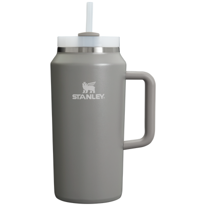 Car-Cup Friendly The Quencher H2.0 Flowstate Tumbler D033Q - Double-Wall Vacuum Insulated Travel Tumbler with Straw - Stone