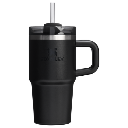 Splash-Resistant FlowState The Quencher H2.O Flowstate Tumbler | Stanley Create D274S - 40oz Large Capacity Car-Cup Friendly Quencher - Black 2.0