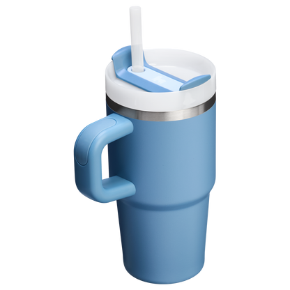Insulated Travel The Quencher H2.O Flowstate Tumbler with Handle | Stanley Create D309N - Double-Wall Vacuum Insulated Travel Tumbler with Straw Detail