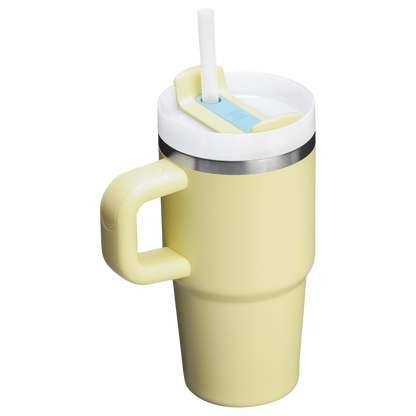 Insulated Travel The Quencher H2.O Flowstate Tumbler with Handle | Stanley Create D309N - Double-Wall Vacuum Insulated Travel Tumbler with Straw Detail