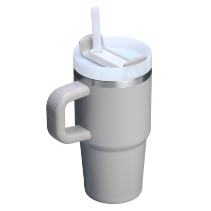 Insulated Travel The Quencher H2.O Flowstate Tumbler with Handle | Stanley Create D309N - Double-Wall Vacuum Insulated Travel Tumbler with Straw Detail
