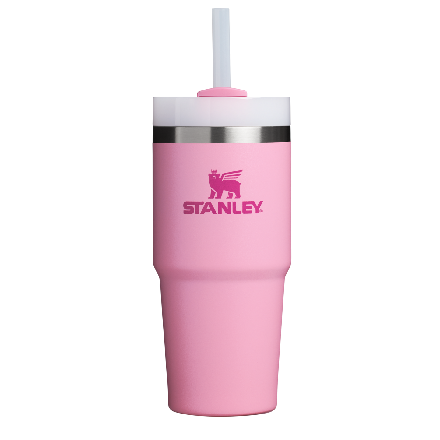Insulated Travel The Quencher H2.0 Flowstate Tumbler  | Stanley Create D329E - Double-Wall Vacuum Insulated Travel Tumbler with Straw Detail