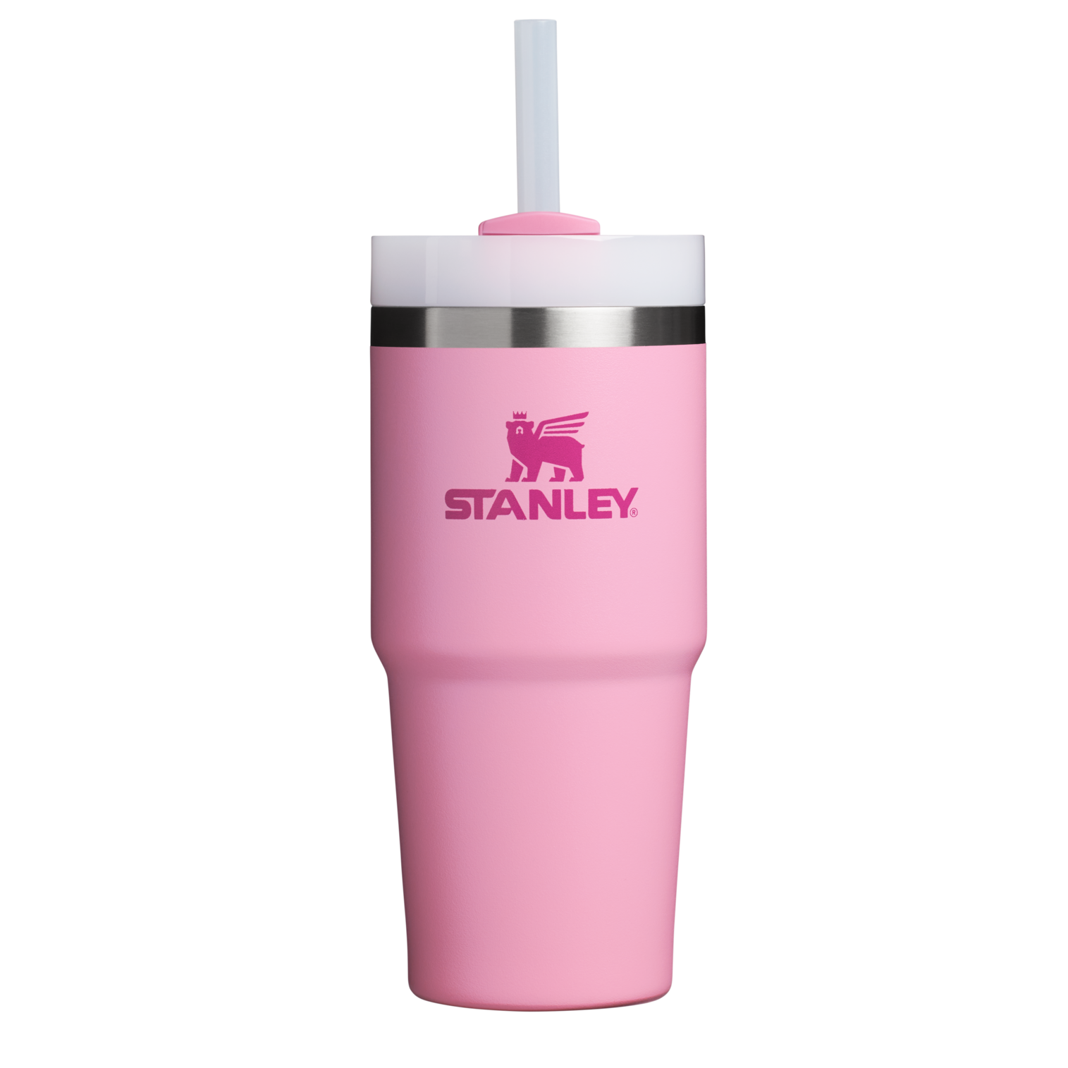 Insulated Travel The Quencher H2.0 Flowstate Tumbler  | Stanley Create D329E - Double-Wall Vacuum Insulated Travel Tumbler with Straw Detail