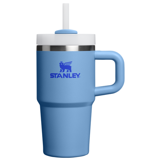 Splash-Resistant FlowState The Quencher H2.O Flowstate Tumbler | Stanley Create D274S - 40oz Large Capacity Car-Cup Friendly Quencher - Blue Sky