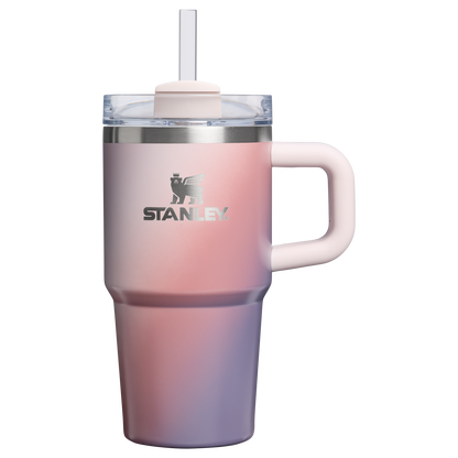 Splash-Resistant FlowState The Quencher H2.O Flowstate Tumbler D069R - Premium Stainless Steel Straw Cup for All-Day Hydration - Dawn Spiral