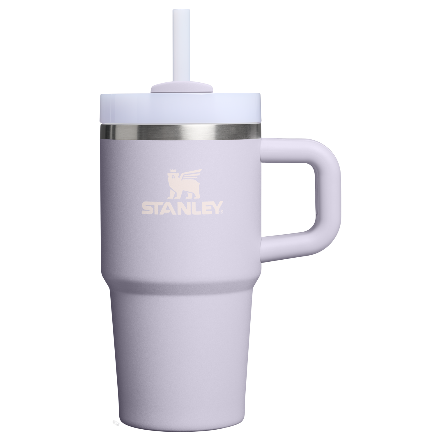 Splash-Resistant FlowState The Quencher H2.O Flowstate Tumbler | Stanley Create D274S - 40oz Large Capacity Car-Cup Friendly Quencher - Purple Dust
