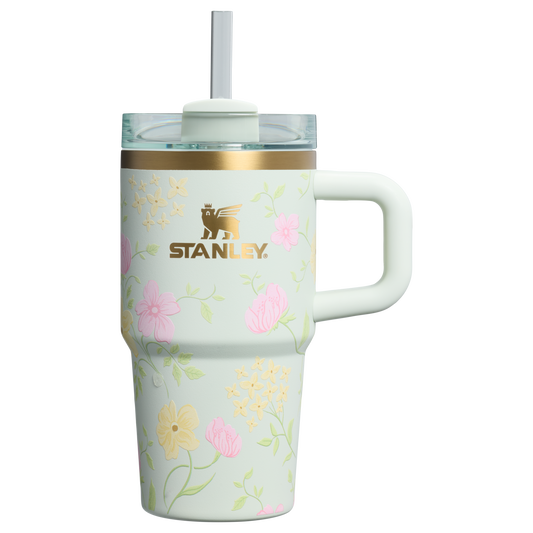 Splash-Resistant FlowState The Easter Quencher H2.0  Flowstate Tumbler D259S - Double-Wall Vacuum Insulated Travel Tumbler with Straw - Spring Blossoms