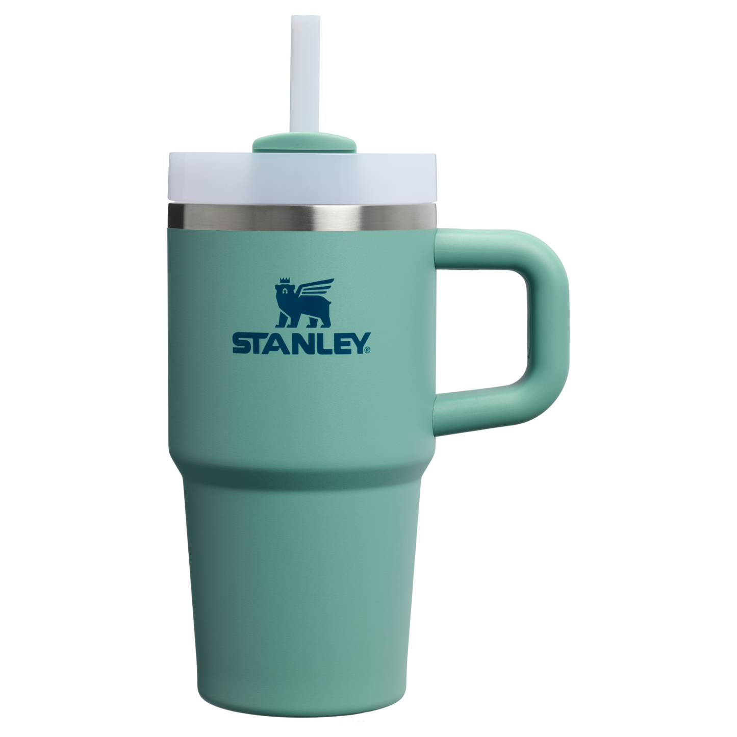 Splash-Resistant FlowState The Quencher H2.O Flowstate Tumbler | Stanley Create D274S - 40oz Large Capacity Car-Cup Friendly Quencher - Spring Green