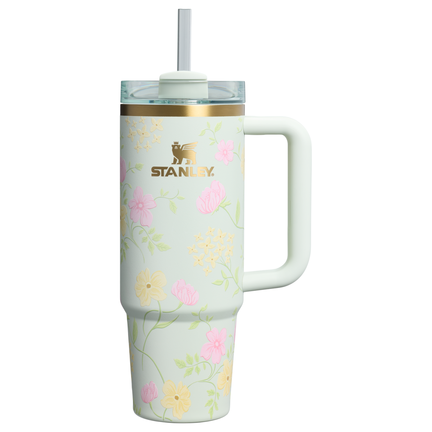 Car-Cup Friendly The Easter Quencher H2.0 Flowstate Tumbler D257F - 40oz Large Capacity Car-Cup Friendly Quencher - Spring Blossoms