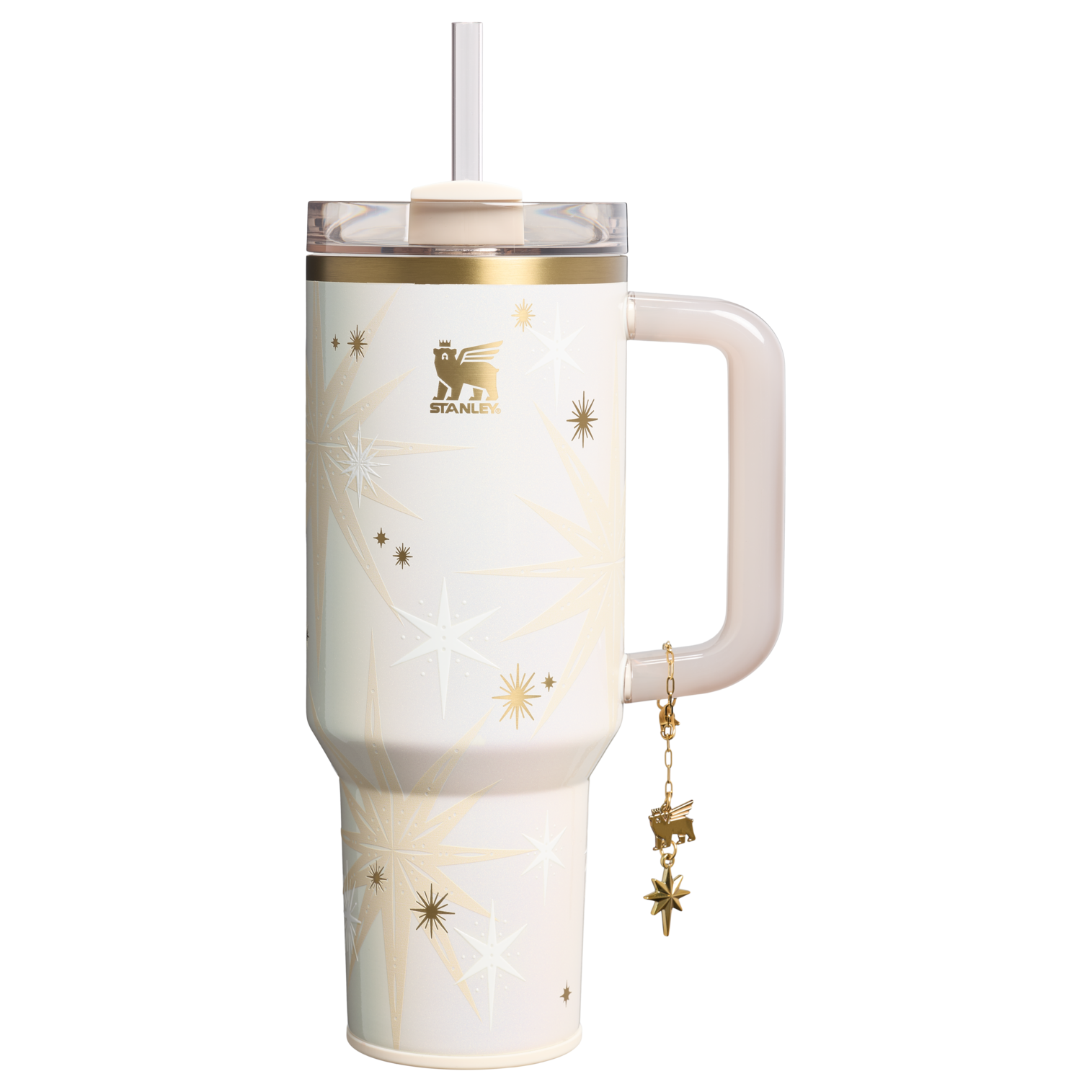 Car-Cup Friendly The Quencher Luxe H2.0 Flowstate Tumbler D368A - Premium Stainless Steel Straw Cup for All-Day Hydration - Starlight Shimmer