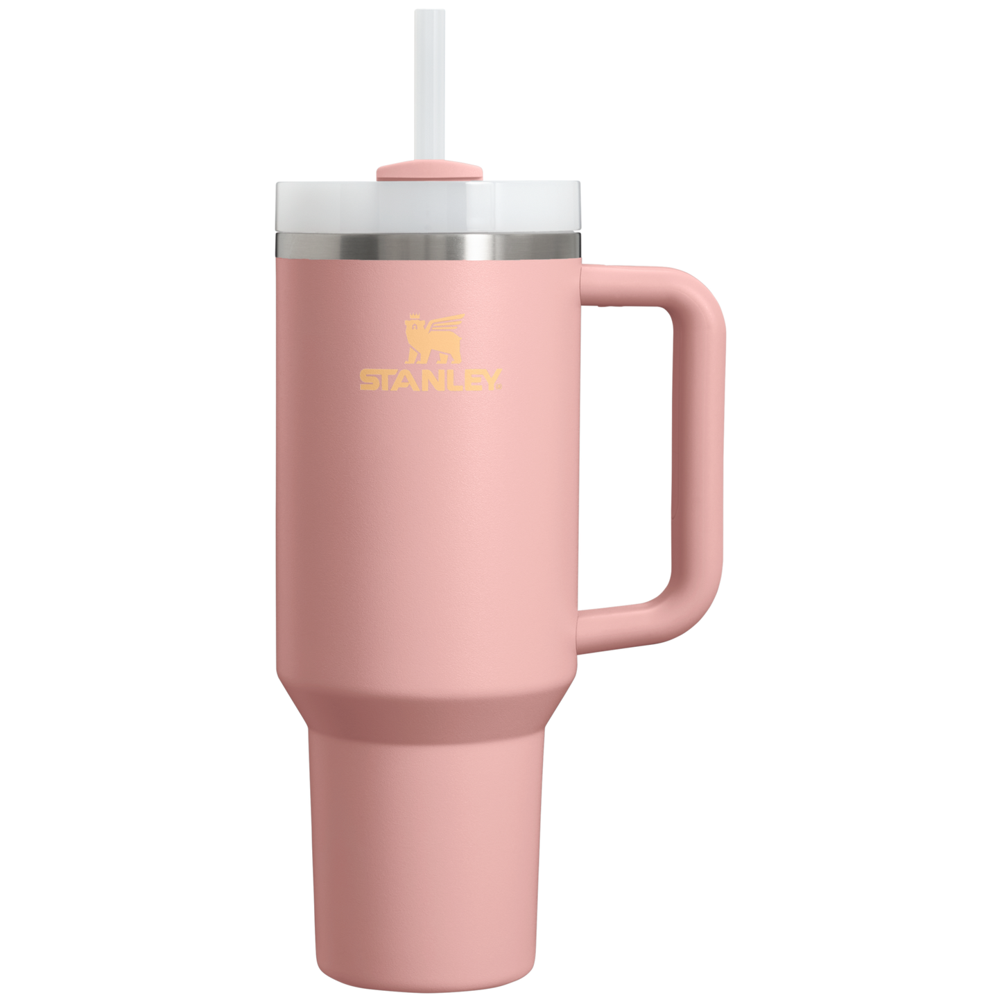 Splash-Resistant FlowState The Quencher H2.0 Flowstate Tumbler  | Stanley Create D332L - FlowState 3-Position Lid Insulated Travel Mug - Peach Rose