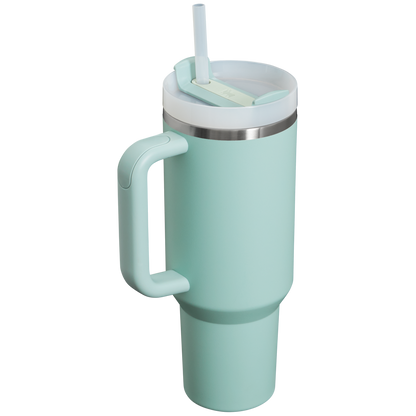 Splash-Resistant FlowState The Quencher H2.0 Flowstate Tumbler  | Stanley Create D332L - FlowState 3-Position Lid Insulated Travel Mug Detail