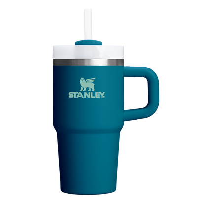 Splash-Resistant FlowState The Quencher H2.O Flowstate Tumbler | Stanley Create D274S - 40oz Large Capacity Car-Cup Friendly Quencher - Coastal Teal