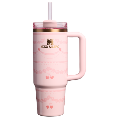 Double-Wall Vacuum The Valentine’s Day Quencher H2.0 Flowstate Tumbler D232U - 40oz Large Capacity Car-Cup Friendly Quencher - Pink Velvet Cake