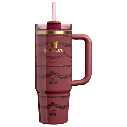 Double-Wall Vacuum The Valentine’s Day Quencher H2.0 Flowstate Tumbler D232U - 40oz Large Capacity Car-Cup Friendly Quencher - Red Velvet Cake