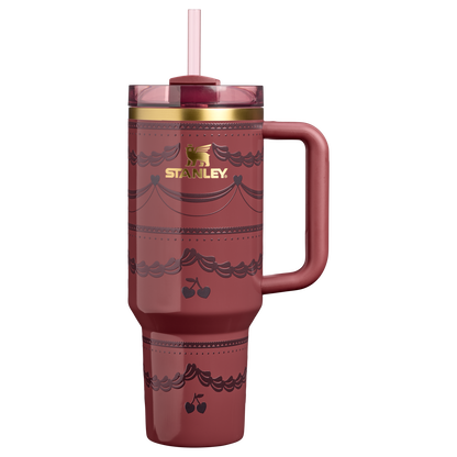 Car-Cup Friendly The Valentine’s Day Quencher H2.0 Flowstate Tumbler D231T - 40oz Large Capacity Car-Cup Friendly Quencher - Red Velvet Cake