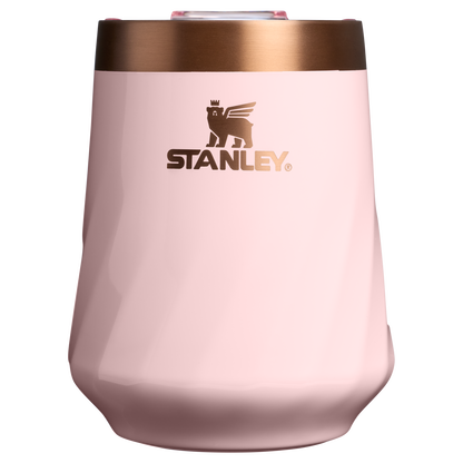 Flavor-Preserving The Valentine’s Day Textured Reserve Wine Tumbler D233K - Shatterproof Flavor-Preserving Cocktail Tumbler with Lid - Pink Velvet Gloss