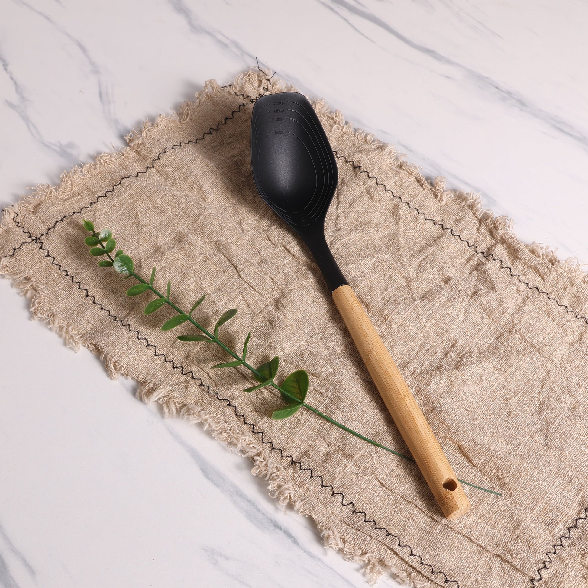 Professional Grade with Bamboo Handle, Ideal for Cooking , 13in L - Multi-Purpose Hand Tool for Daily Meal Prep Detail