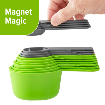 Innovative 15 Piece Magnetic Measuring Set - Kitchen Gadget Tool for Quick Food Prep Detail