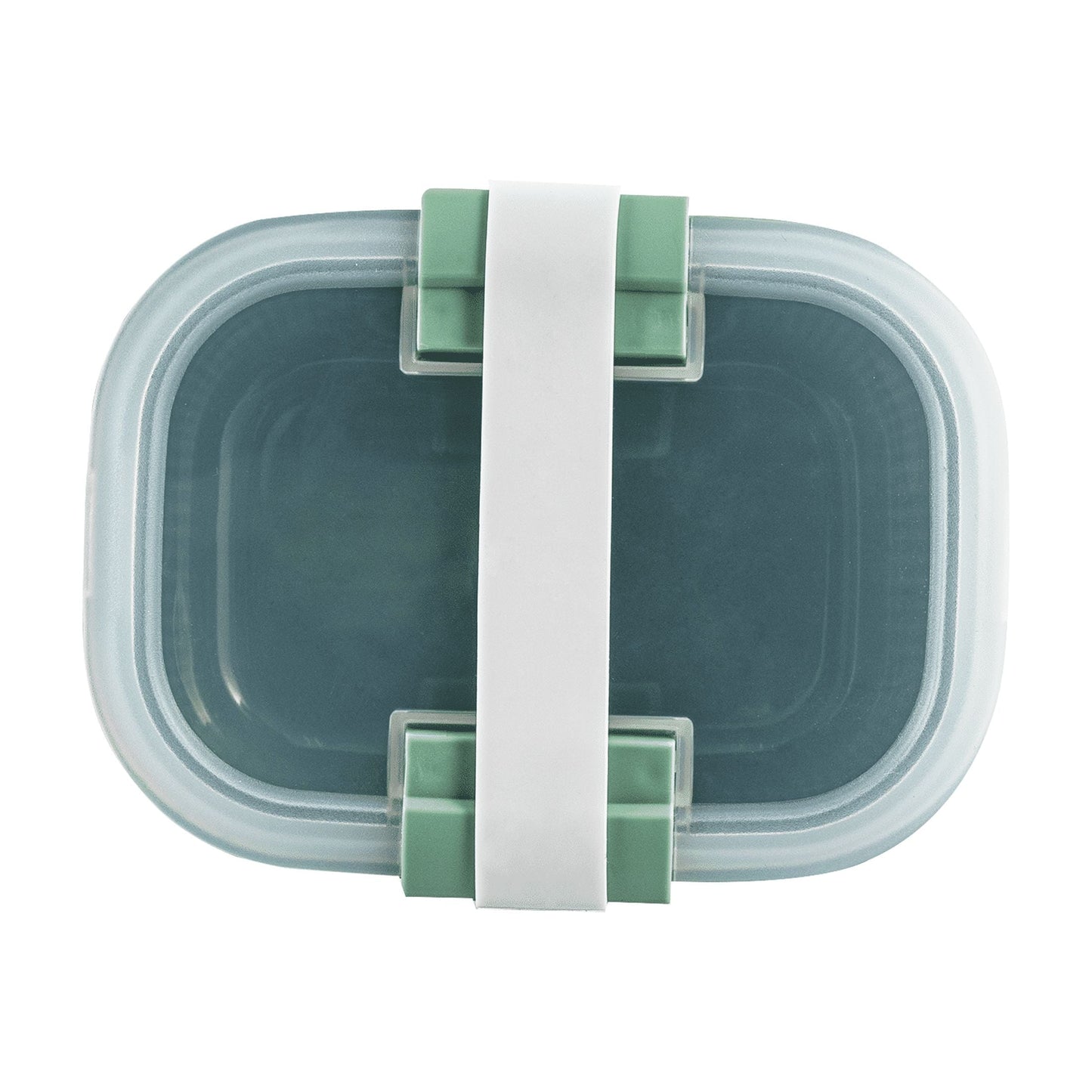 Playful Geometric Food Storage Snack Container, Plastic, Rectangle, Green, 19oz Capacity, Best Used for On-the-Go Snacks and Small Port... - Deliciously Soft Cupcake Sensory Glob Detail